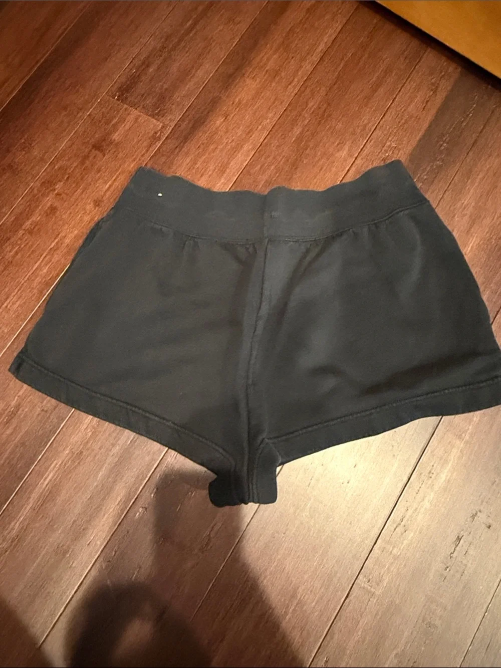Nike Women's Black Athletic Drawcord Shorts with Swoosh
